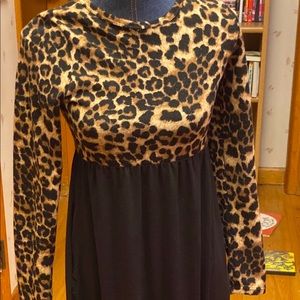 Beeson River Leopard /black dress